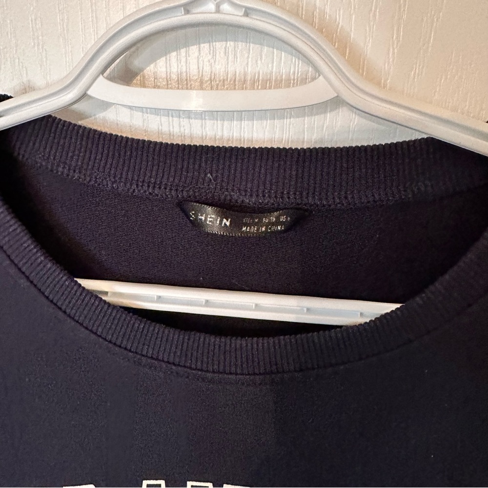 Navy Blue Los Angeles California Sweatshirt crew neck women’s size M SHEIN A0176 - Picture 5 of 10